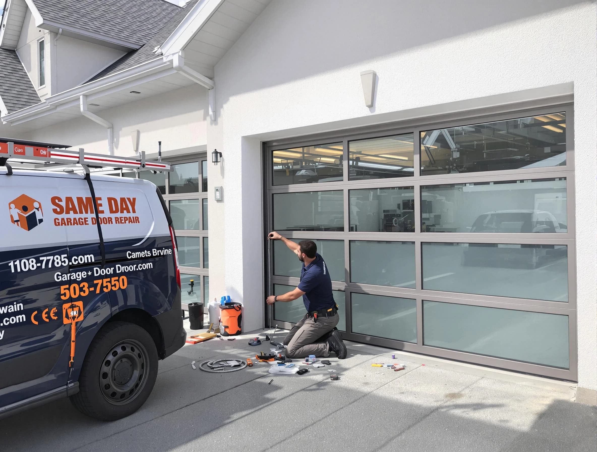 Same-day garage door repair service by Dracut Garage Door Repair in Dracut