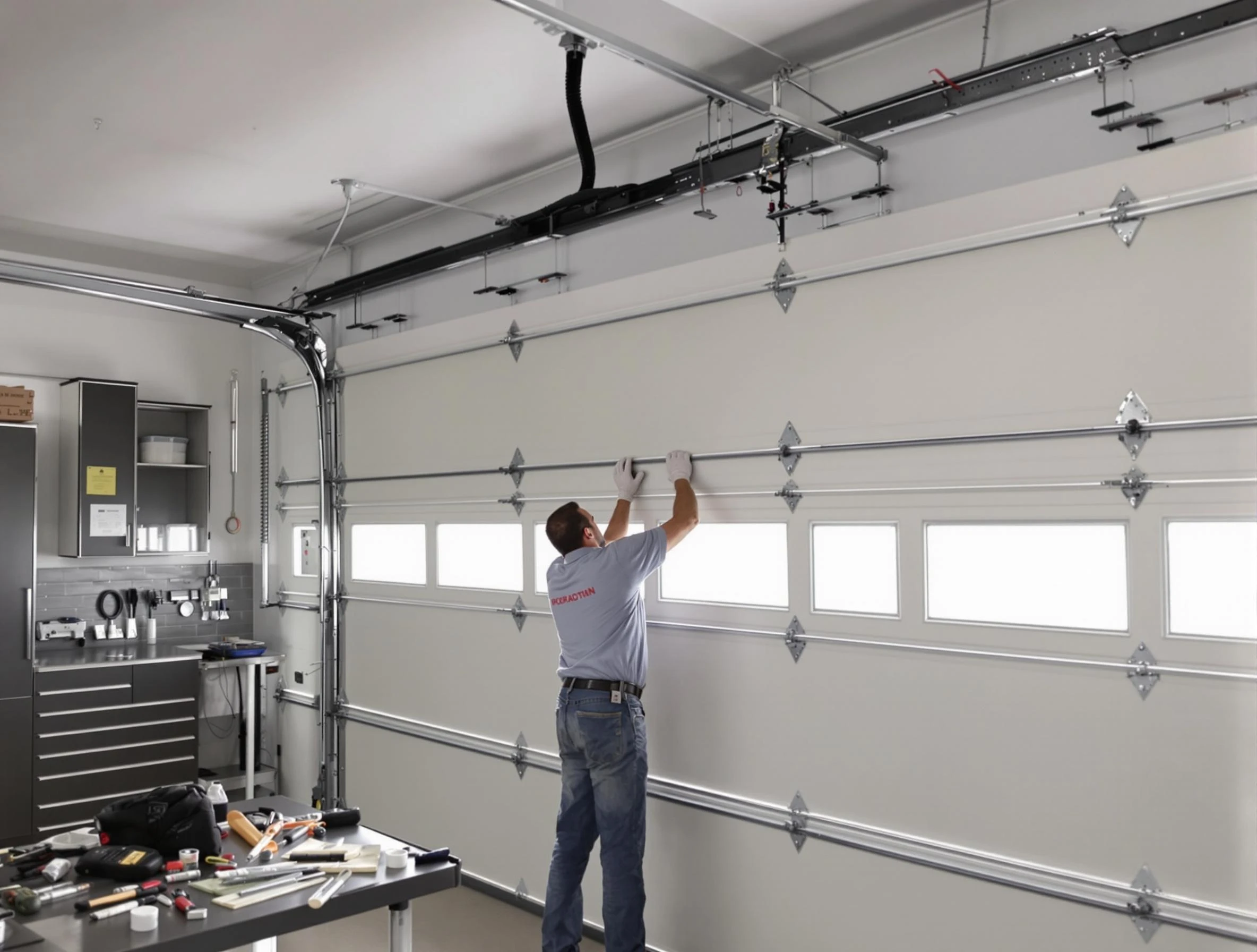 Garage Door Track Repair in Dracut