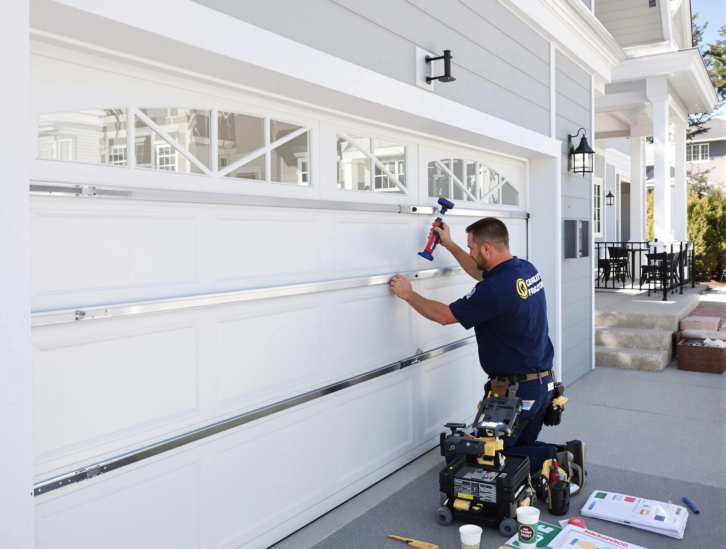 Professional garage door installation by Dracut Garage Door Repair in Dracut
