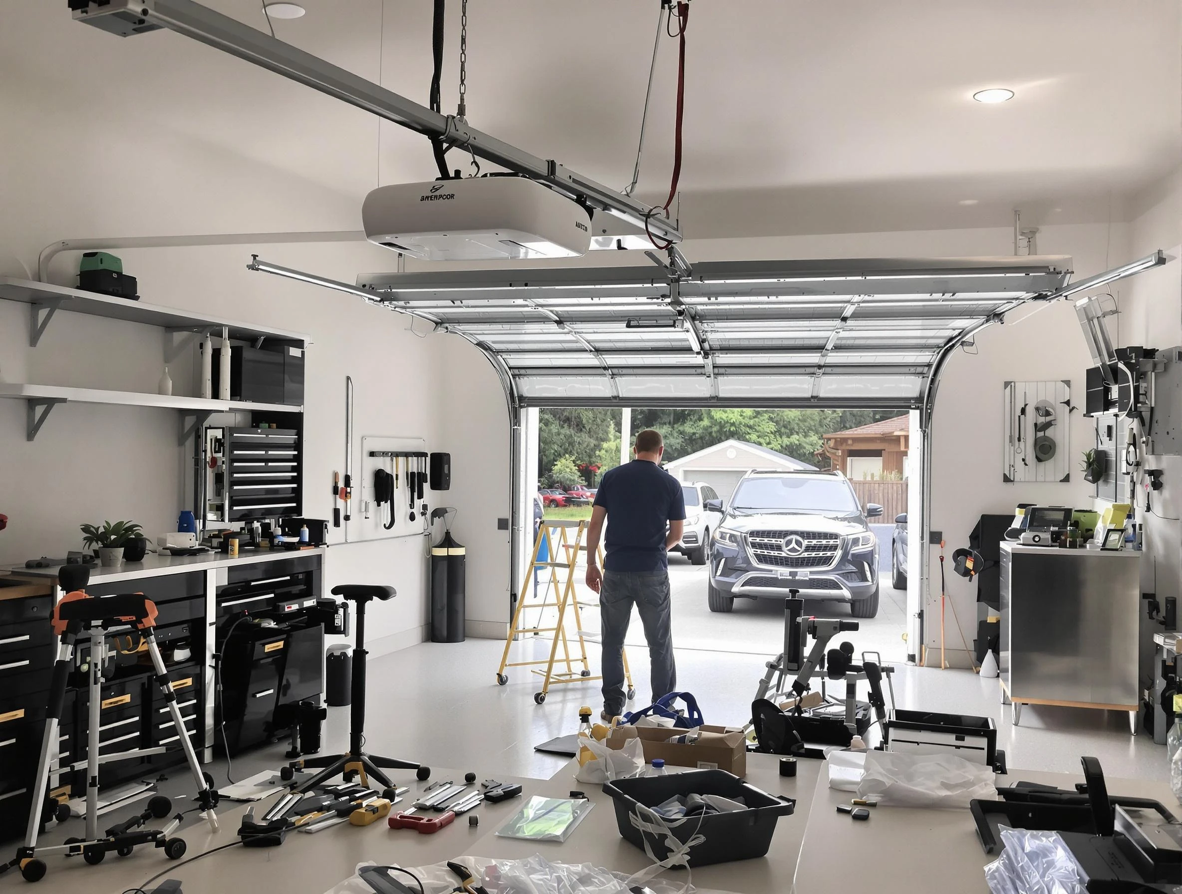Garage door opener installation by Dracut Garage Door Repair in Dracut