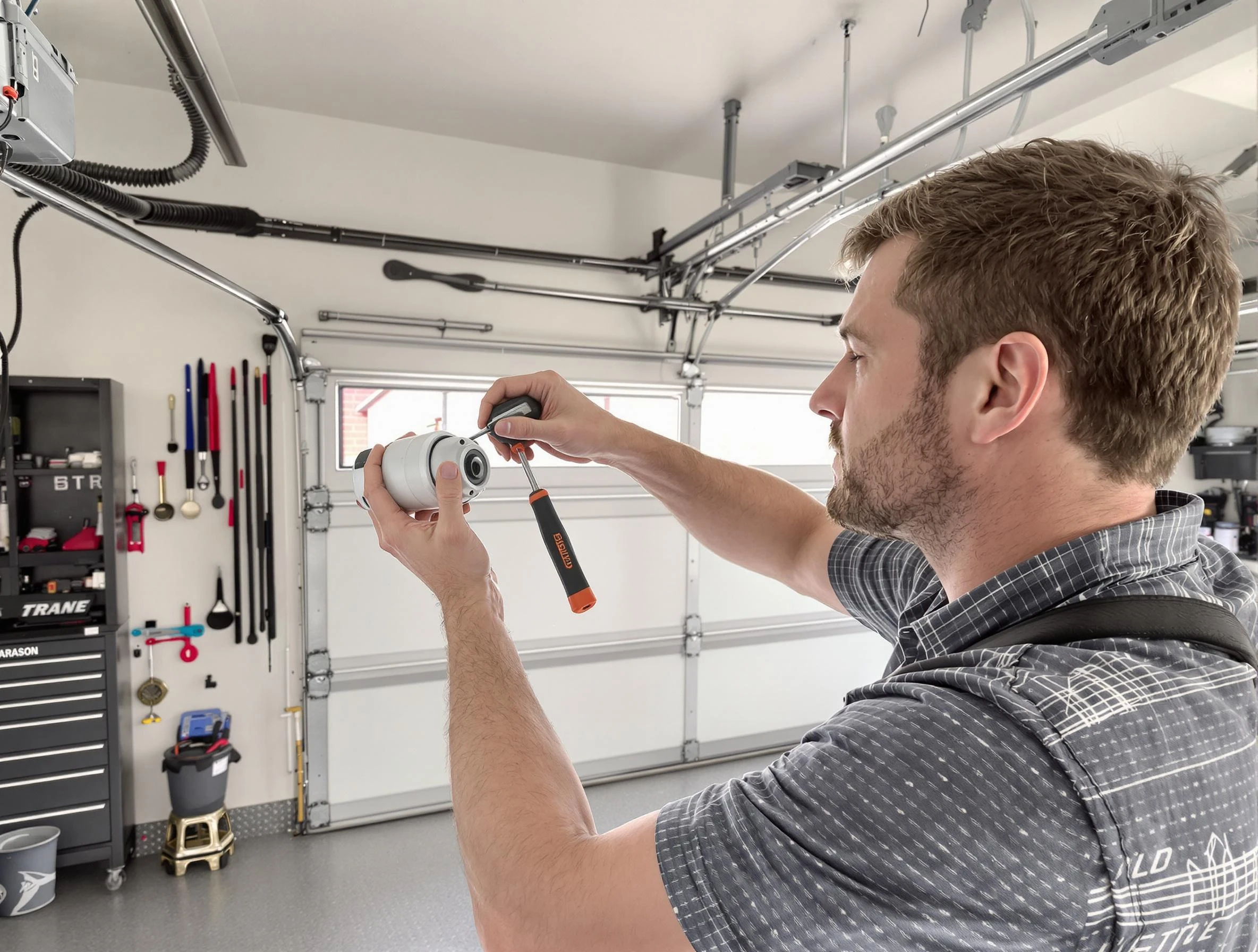 Garage door opener repair service by Dracut Garage Door Repair in Dracut