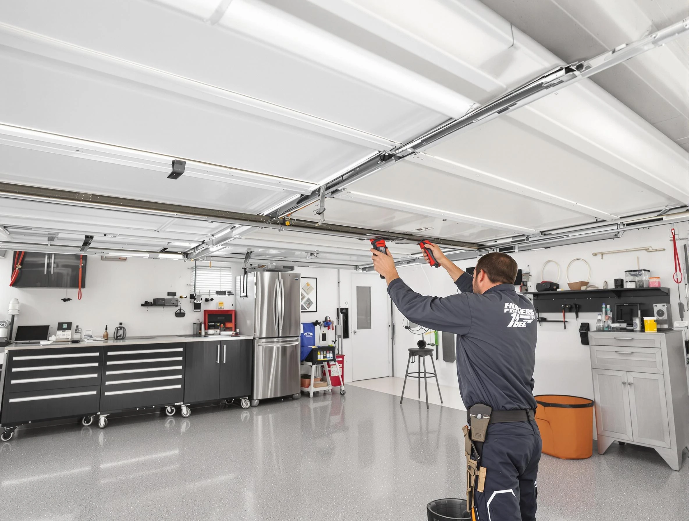 Overhead garage door repair service by Dracut Garage Door Repair in Dracut