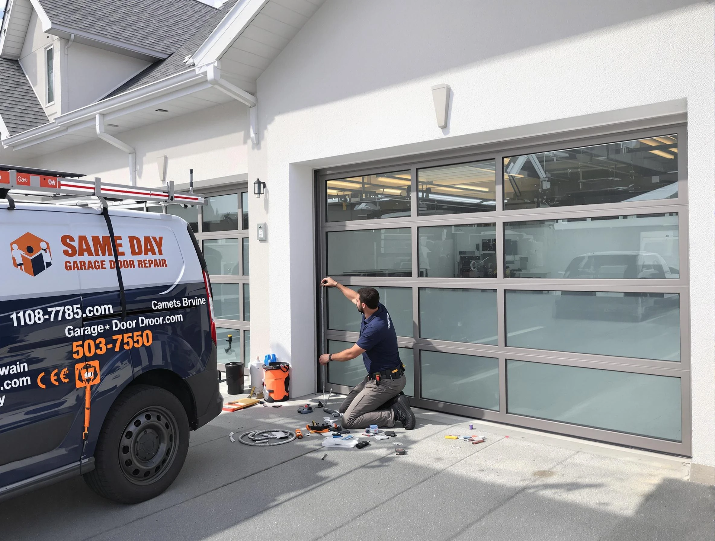 Same-day garage door repair service by Dracut Garage Door Repair in Dracut